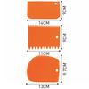 3Pcs Plastic Dough Knife Icing Fondant Scraper Jagged Edge Plain Smooth Cake Paddle Cake Spatulas