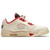 Air Jordan 5 Retro Low Китайский Новый год 2021 Кроссовки унисекс Кремовый Парус Чили-Красный DD2240-100