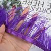8-10Cm Ostrich Feather Wedding Dress Diy Performance Clothing Accessories Feather Tassel Including Webbing