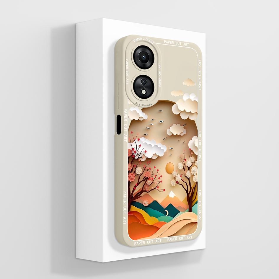 Для Oppo A58 A78 4G 5G чехол Роскошный модный противоударный противоударный противоударный квадратный матовый мягкий жидкий силиконовый протектор экрана для бамперов Oppo