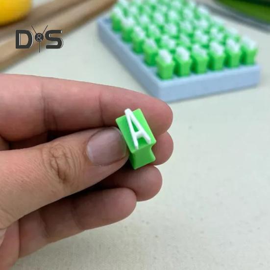 1 набор глиняных штампов с буквами алфавита, заглавными строчными буквами, полимерной глиной, силиконовыми штампами, буквами, цифрами, символами, мини-штампами