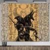 Egyptian Tapestry Ancient Egypt Mythology Tapestrys Egyptian Gods Pharaohs Hieroglyphic Carvings Tapestries for Room Aesthetic