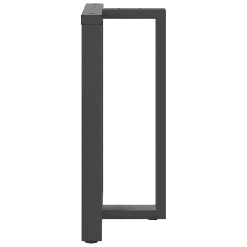 Vidaxl Nogi Do Stołu Barowego, 2 Szt., Antracyt, 60X35X(90-91)Cm, Stal