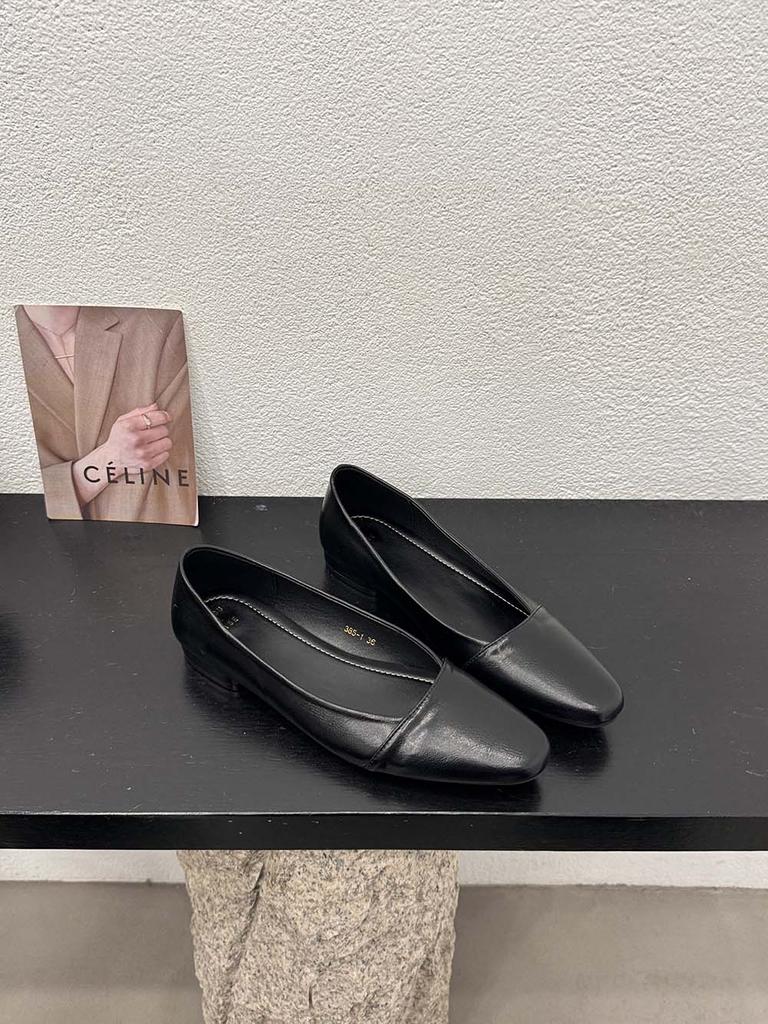 Мода Модные женские туфли-лоферы 2024 Новые поступления Однотонные черные коричневые зеленые бежевые туфли на низком каблуке без застежки женские 35-39