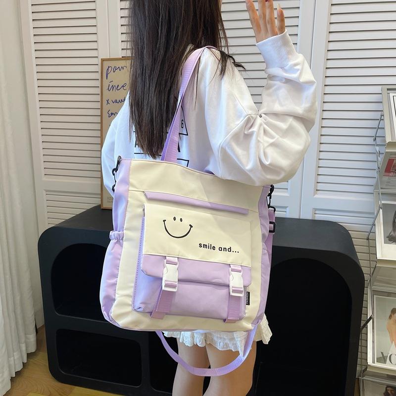 Студенческая сумка для канцелярских принадлежностей большой вместимости, портативная сумка для хранения, новая сумка, сумка через плечо, сумка-мессенджер.