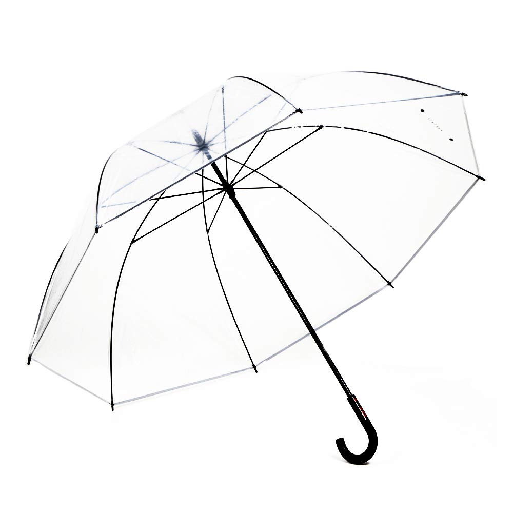 Vinyl 90cm Umbrella with Reflective Tape Umbrella, Long, Extra-large, Mega-size, 8-rib