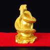 Zodiac Figurine Snake 2025 Year of the Snake Snake Gold Feng Shui Resin Zodiac Figurine Snake Mi Palm Size Feng Shui Goods (Snake Snake)