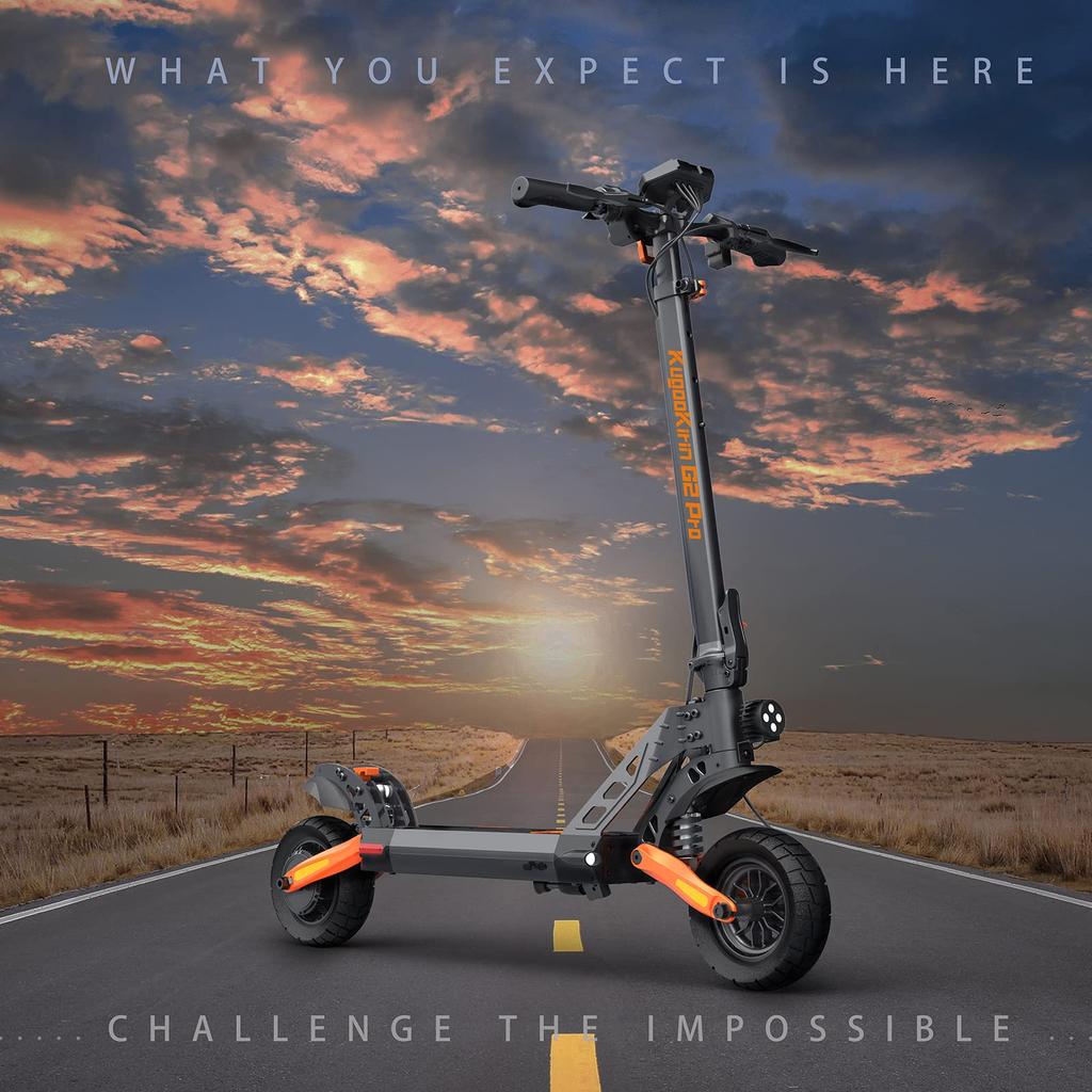 Электросамокат Kukirin G2 PRO для взрослых, 48В 15,6Ач, 600Вт/Один привод, 9-дюймовые пневматические шины