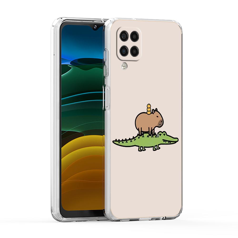 Милый чехол для телефона с капибарой для Samsung Galaxy A13 A33 A35 A55 A73 A53 A23 A51 A71 A21S A12 A31 A41 A05s A03S A15 A25 A32 5G
