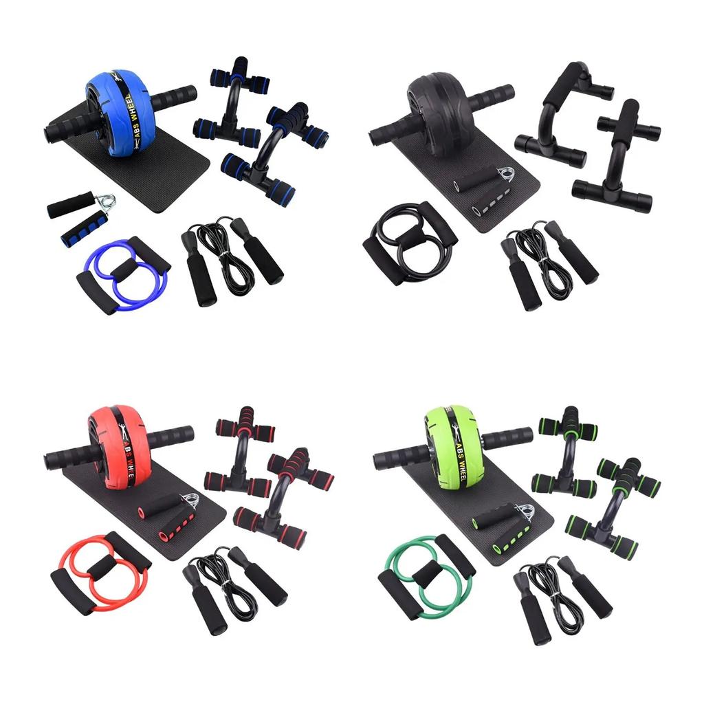 Тренировка брюшного пресса. Силовая мышца. Колесо для брюшного пресса. Эспандер для груди.