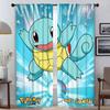 Curtains for Bedroom Pocket Monsters Modern Living Room Curtains 2 Pieces Shades Partition Blackout Curtain Halloween Decoration