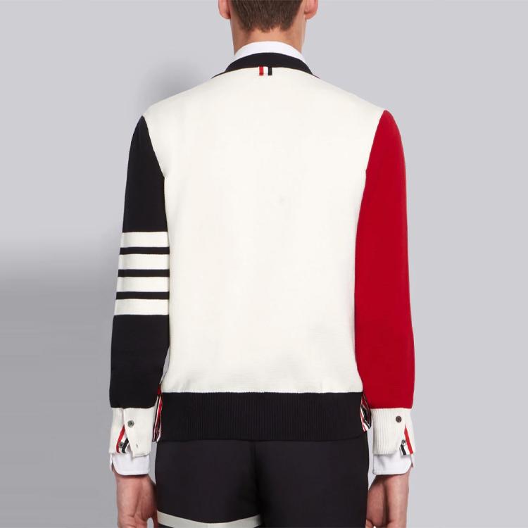 THOM BROWNE Knitwear Men's Multicolor V-neck Moderate Other MKC171F-00219-960