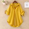 Women Tops Solid Color Cool Casual Ladies V Neck Loose Blouse for Shopping