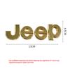 1Pcs 3D Metal Stickers Car Body Trunk Decal For Jeep Wrangler Grand Cherokee Avenger Wagoneer Compass Gladiator Patriot Renegade AMU1