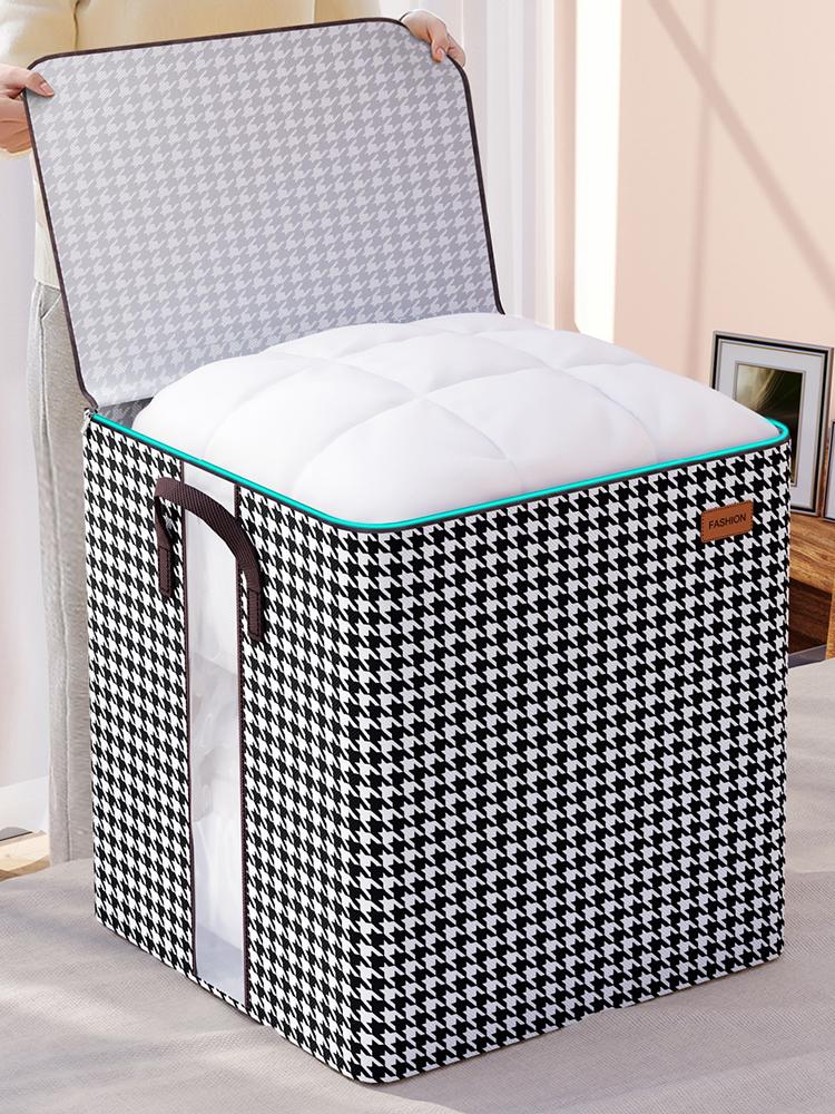 Утолщенная сумка для хранения одежды с застежкой-молнией, большая вместительная пылезащитная сумка для одежды, подушка-органайзер, коробка 100-180 л