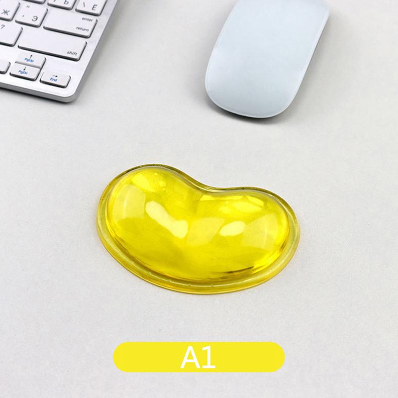 Качественная волнистая гелевая компьютерная мышь для комфорта, подушка-подставка для рук и запястья, модная силиконовая подушечка для запястья в форме сердца