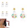 Acrylic Geometric Ghost Dangle Earrings With Electroplated Finish For Stylish Women