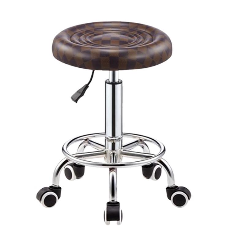 Adjustable Swivel Round Stool with Wheels