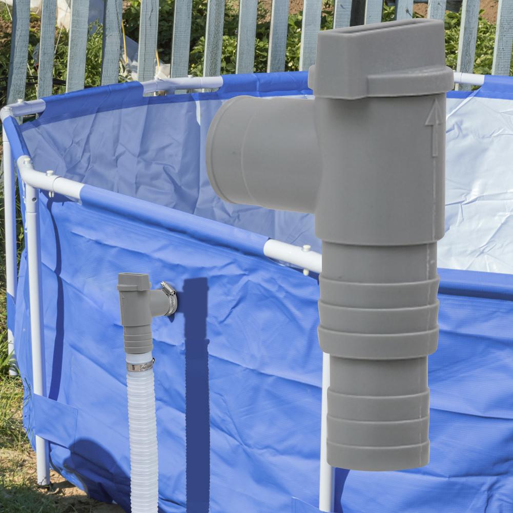 ПВХ Адаптер для насоса фильтра бассейна для шлангов 32 мм Соединитель 32 мм Бассейновый плунжерный клапан Вкл/Выкл Герметичные Запасные части для уличного бассейна