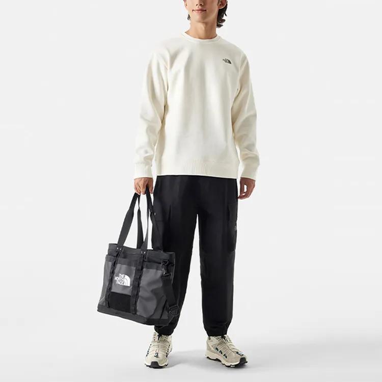 THE NORTH FACE Urban Exploration Letter Logo Print Loose Fit Outdoor Thermal Knitted Fabric Long Sleeved Hoodless (Unisex) Sweatshirts