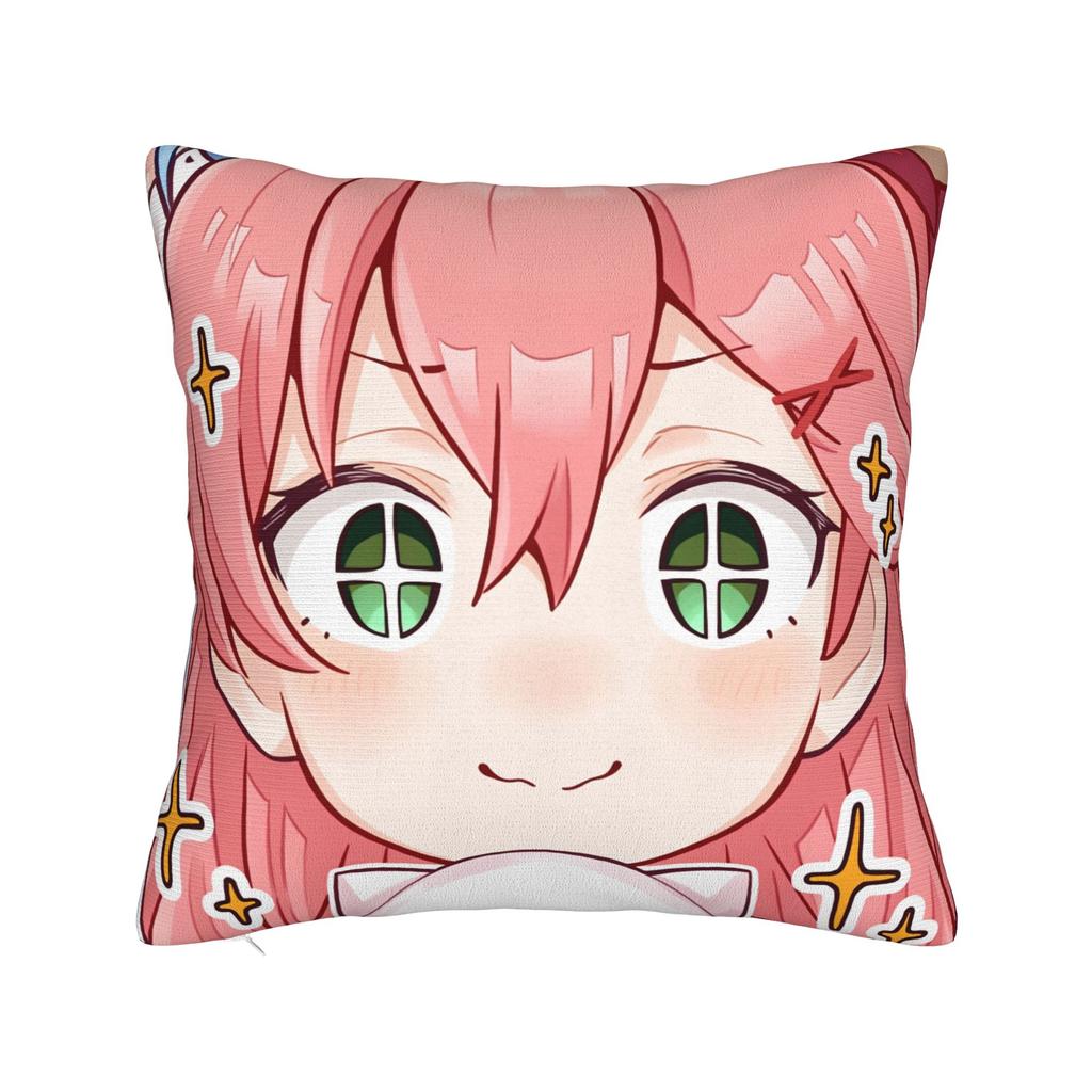 Hot Girl Kawaii Sakura Miko Pillow Cover  Comfy Cushion Cover Morden Pillow Case For Sofa Bedroom Home Decor