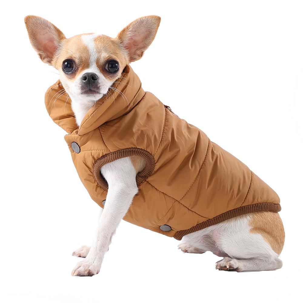 Зимняя куртка для собак средних и маленьких собак, кошек, ветрозащитная, теплая, с D-образным кольцом, одежда для щенков, чихуахуа, йоркширский питомец, флисовый костюм