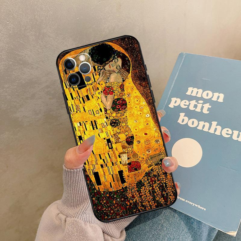 Чехол Gustav Klimt для iPhone 17 Air 16 15 14 13 11 12 Pro Max 13 mini XR 15 16 Plus 16e Задняя крышка