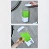 Bathroom Non-Punching Manual Press Soap Dispenser Wall Hanging Traceless Paste Disinfectant Bottle Transparent Dispenser