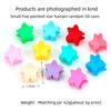 Children Hair Claws Candy Colored Pentagram 50pcs Mixed Colors With Bottles
