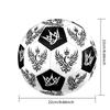1PC Crown Wings Royal Artwork Soccer Ball Size 5 Football Machine Sewn Indoor/Outdoor Universal Football S47