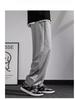 Men's Waffle Sweatpants with Oversized Texture and Tactile Feel, Sporty and Casual Wide Leg Pants, Versatile and Solid Color Casual Pants