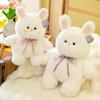 Cute Rabbit Soft Plush Toy Girl Birthday Gift Bow Tie Rabbit Office Doll Floor Push Gift