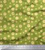 Soimoi Japan Crepe Satin Fabric Lemon Slice Shirting Printed Craft Fabric by the Metre 42 Inch