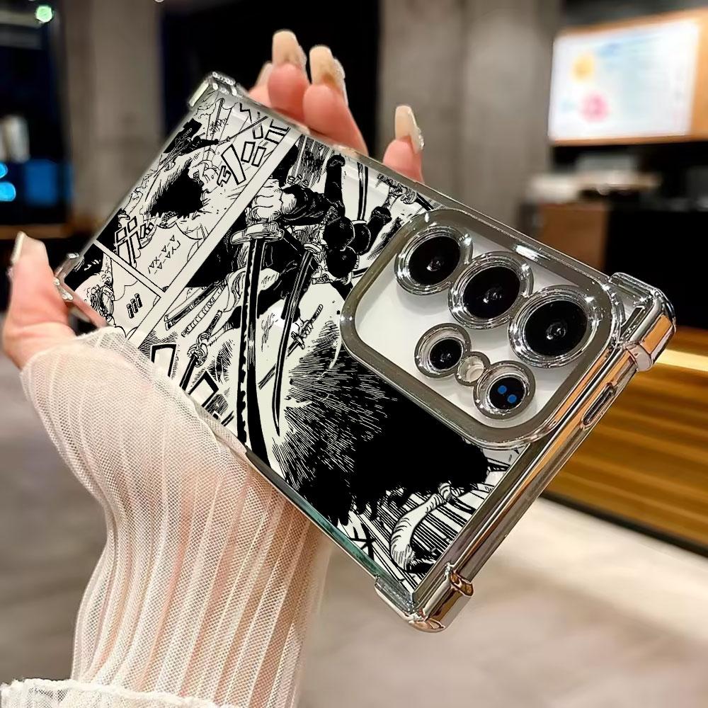 Чехол-бампер Roronoa Zoro One Pieces Manga для телефона Galaxy S26 Ultra Чехол для Samsung S26 S25 S24 S23 S21 Ultra S20 FE S25 Plus