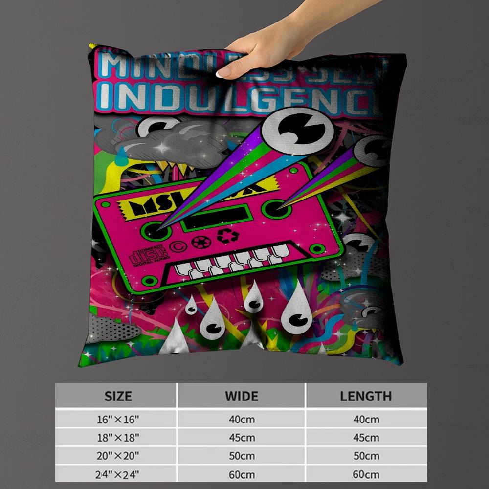 M-Mindless S-Self I-Indulgence Pillow Gifts Home Office Furnishings Bedroom Sofa Car Cushion Cover Case 45X45Cm