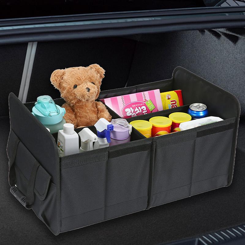 Органайзер для багажника автомобиля Компактный органайзер для багажника автомобиля Ящик для хранения в багажнике для любого автомобиля, внедорожника, грузовика, автомобильные органайзеры, автомобильные аксессуары