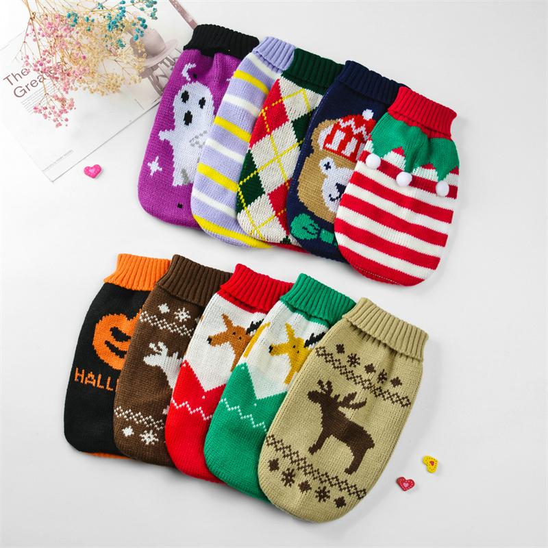 Classic Siamese Kitten Cat Sweater Winter Warm Pet Clothes for Cats Gotas Kedi Sphynx Pullovers Dog Clothing Mascotas Costume