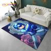 Megaman Cartoon Rockman Retro Games Carpet Rug for Home Living Room Bedroom Sofa Doormat Decor,Child Area Rug Non-slip Floor Mat
