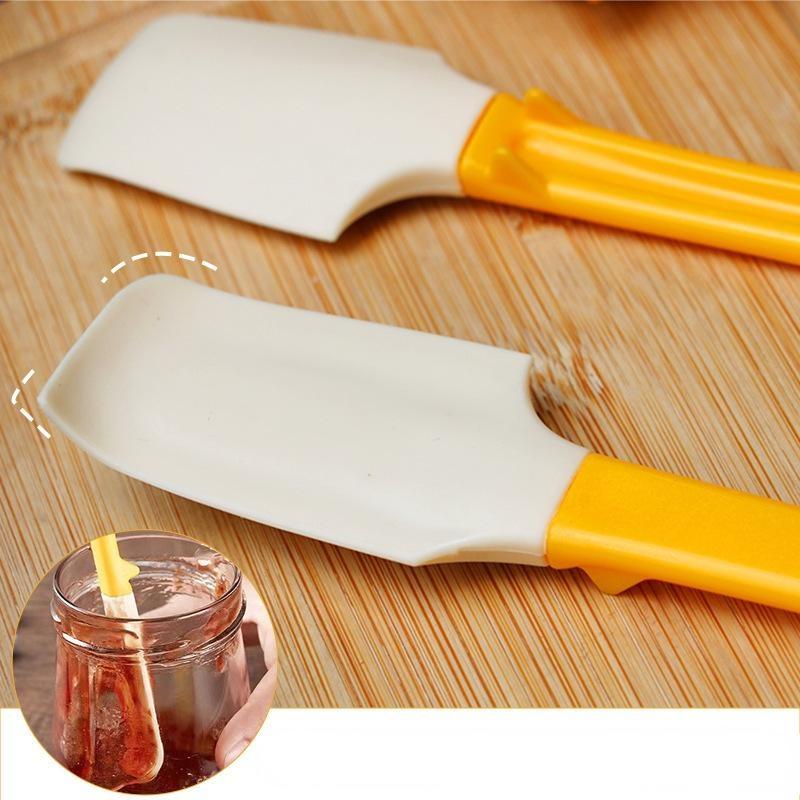 1 шт. Силиконовый скребок для масла, устойчивый к высоким температурам, локтевой смеситель, консервный нож, многофункциональный инструмент для выпечки, лопатка для масла и джема