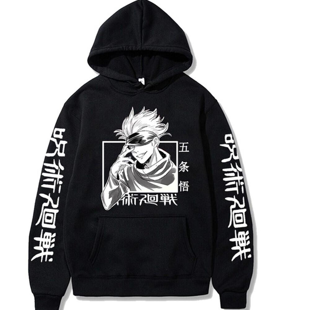6 Colors Jujutsu Kaisen Hoodie Hip Hop Anime Pullovers Tops Loose Long Sleeves Autumn Man Cloth