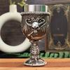 2026 Viking Ship Drakkar Fly Dragon Skull Goblet Stainless Steel Insert Halloween Wine Glass Retro Skull Chalice Cup Shot Glass