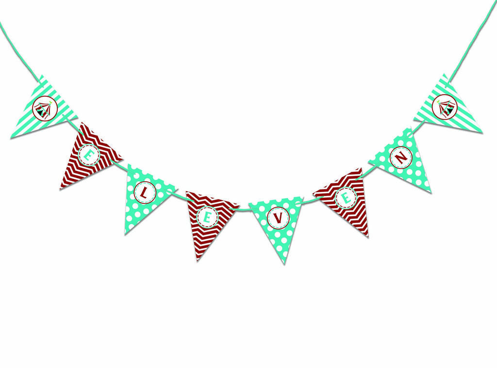 Inkdotpot Birthday Party Decorations Happy Birthday Party Garland Baby Boy Or Girl Gender Neutral Pennant Banner