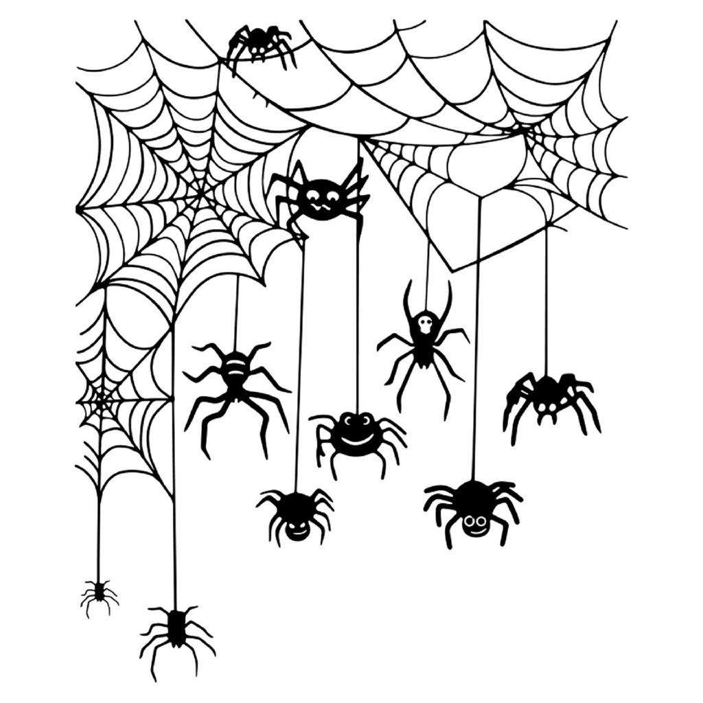 Halloween AFH1470 Spider Wall Sticker