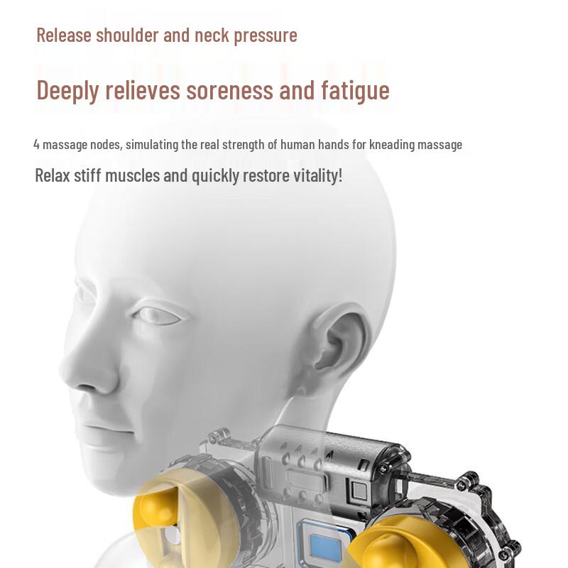 AUX Multifunctional Neck and Shoulder Massager Pillow CN plug (adapter included)