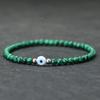 Simple Style Turkey Evil Eyes Bracelet For Men 4mm Rice Beads Braslet Natural Coconut Husk Braclet Gifts For Him Pulseria Homme