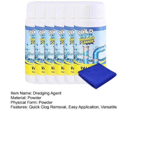 Yousheng Toilet Damper Hair Grease Soap Scum Toilet Dredging Agent Set Kitchen Bathroom Drain Unblocker Pipe Grease Dissolver