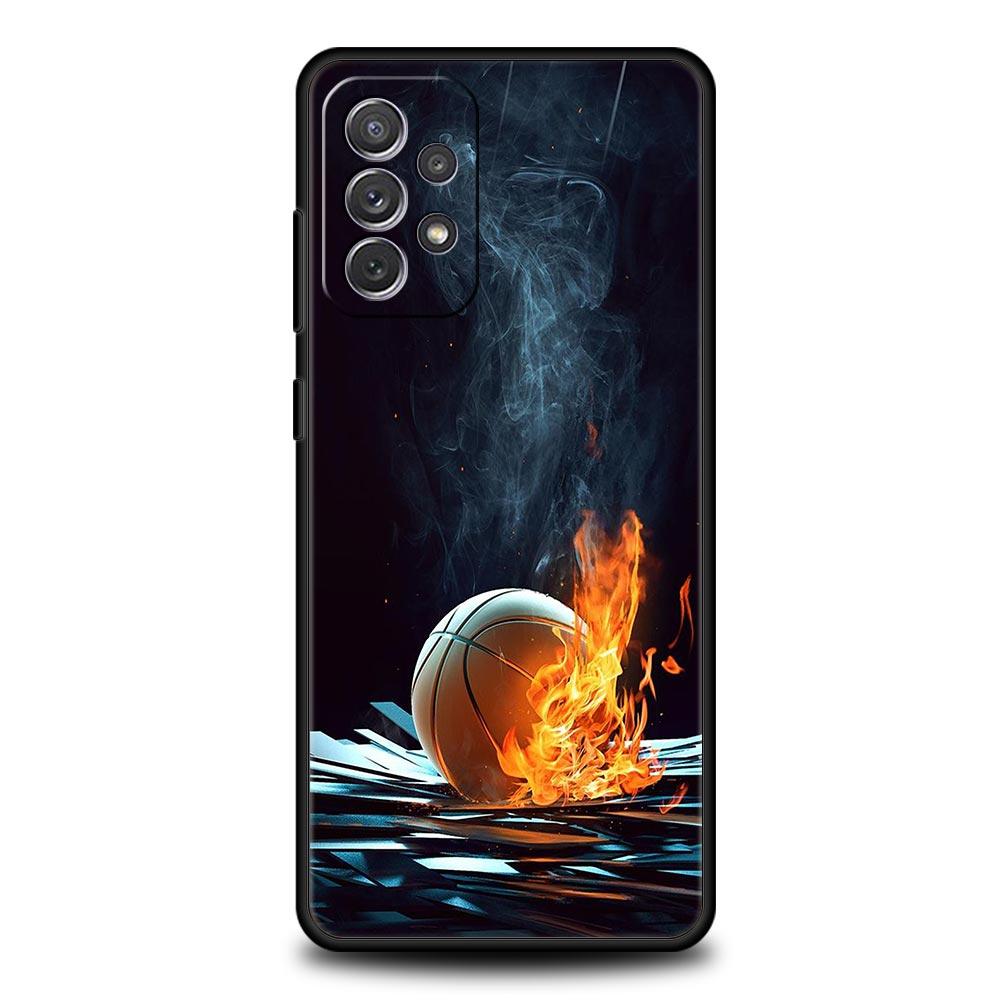 Basketball Basket Number Phone Case For Samsung Galaxy A51 A71 A21S A12 A11 A31 A41 A03 A52 A32 A22 A13 A23 A33 A53 A73 5G Cover