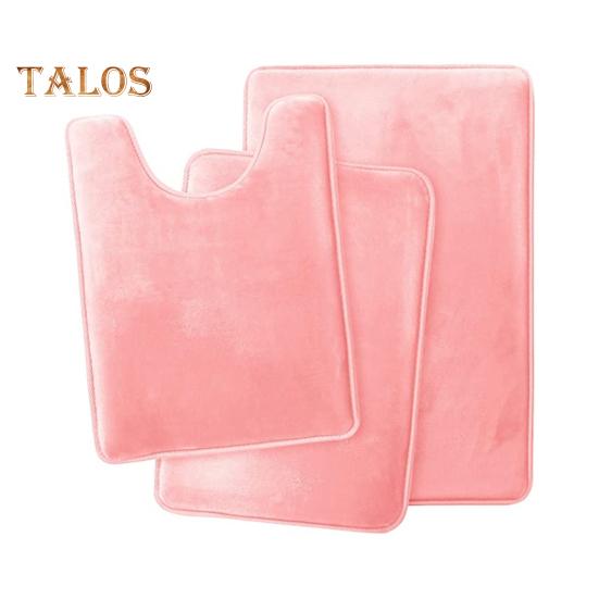 Комплект из 3 ковриков для ванной, впитывающие, быстросохнущие коврики для ванной, U-образный контурный коврик для унитаза, нескользящий коврик для ванной комнаты, декор для ванной комнаты, комфорт