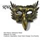 Unique Winged Mask Halloween Eagle Half Face Mask, Vintage Gold Decorative Party Masquerade Gothic Cosplay Props Golden Bird