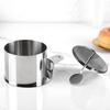Round Cake Mold Stainless Steel Cake Mousse Mold Cake Ring Including Pusher and Lifter Baking Accessories